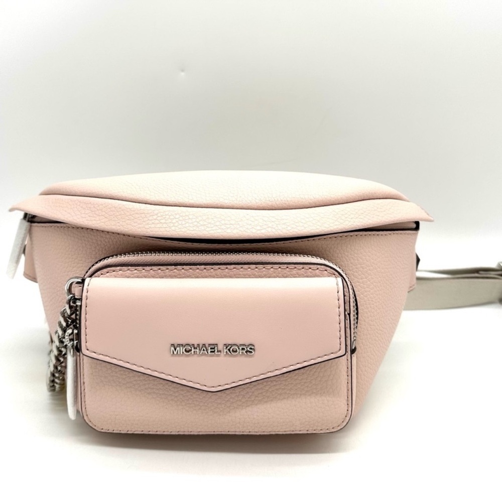 Michael Kors Maisie Large 2 in 1 Sling Pack Crossbody Bag Powder Blush (NWT) - Picture 3 of 12
